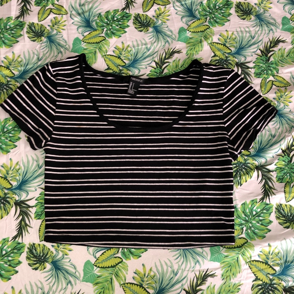 🔆2/$10 F21 CROP TOP TEE SHIRT SIZE SMALL